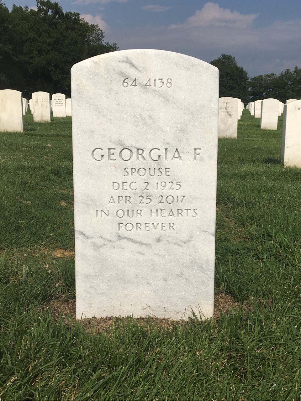 Back of headstone — Joseph Lo Prete