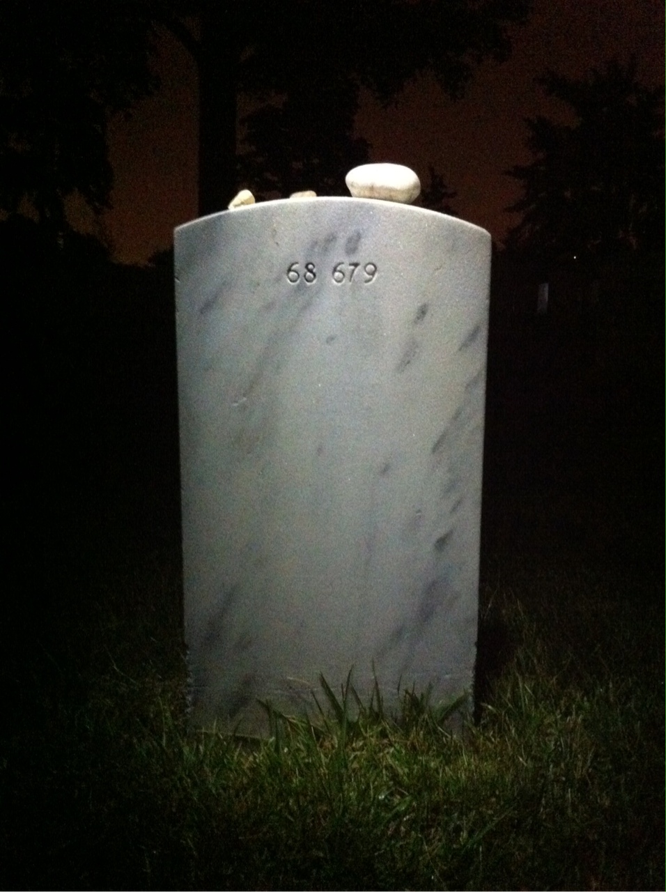 Back of headstone — Jerome Core