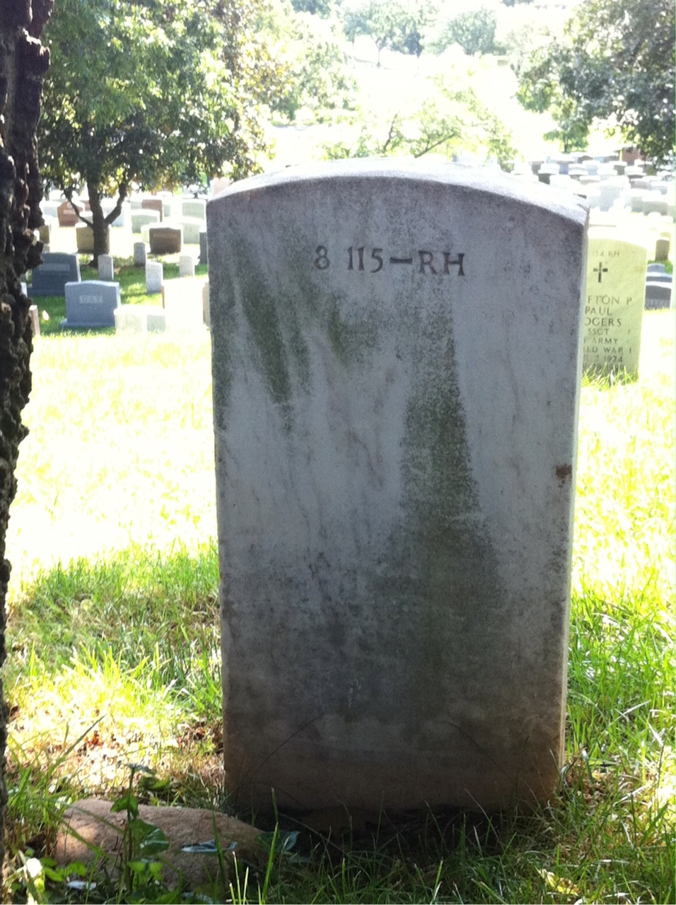 Back of headstone — Beatrice Ball