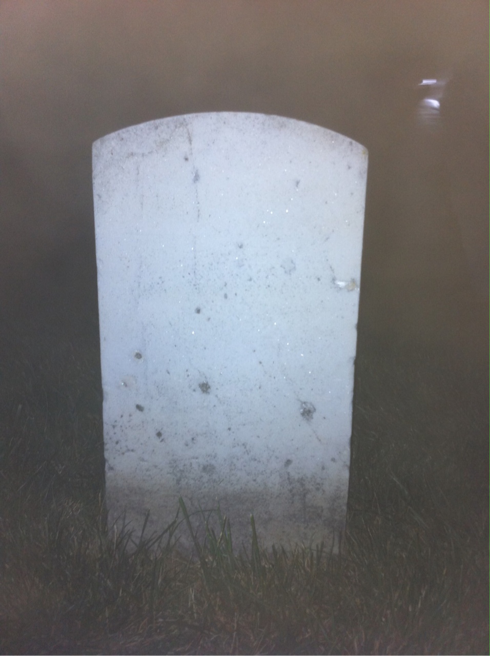 Back of headstone — Charles Monroe