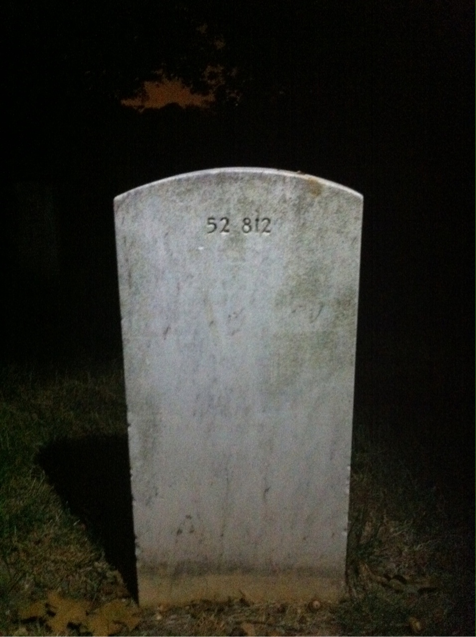 Back of headstone — Floyd Arnote