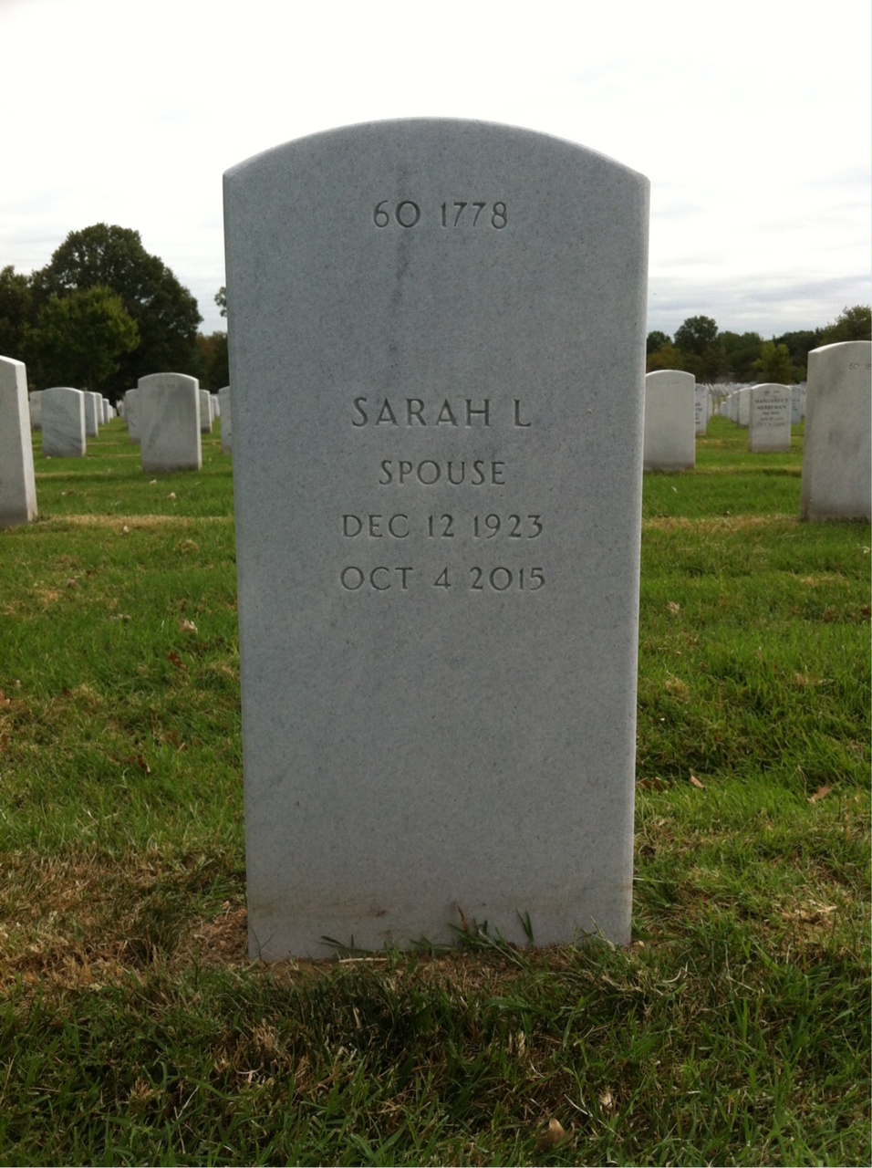 Back of headstone — David Mcquillan
