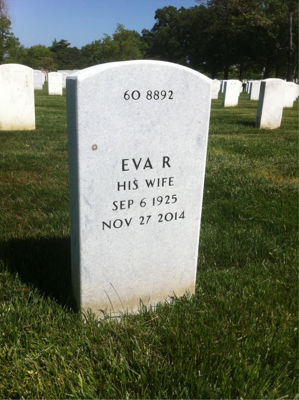 Back of headstone — Daren Stephens