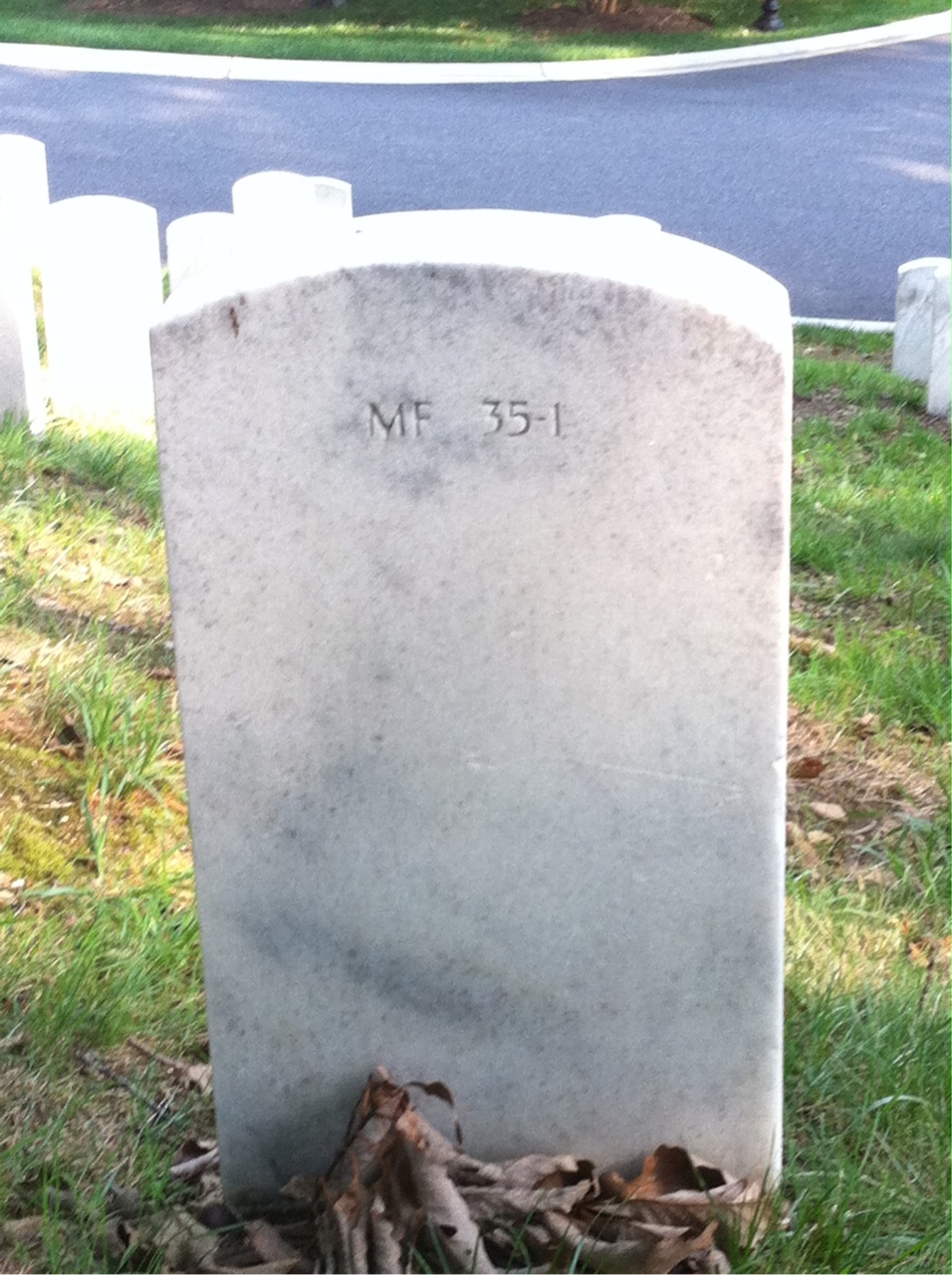 Back of headstone — John Lowell Brainerd