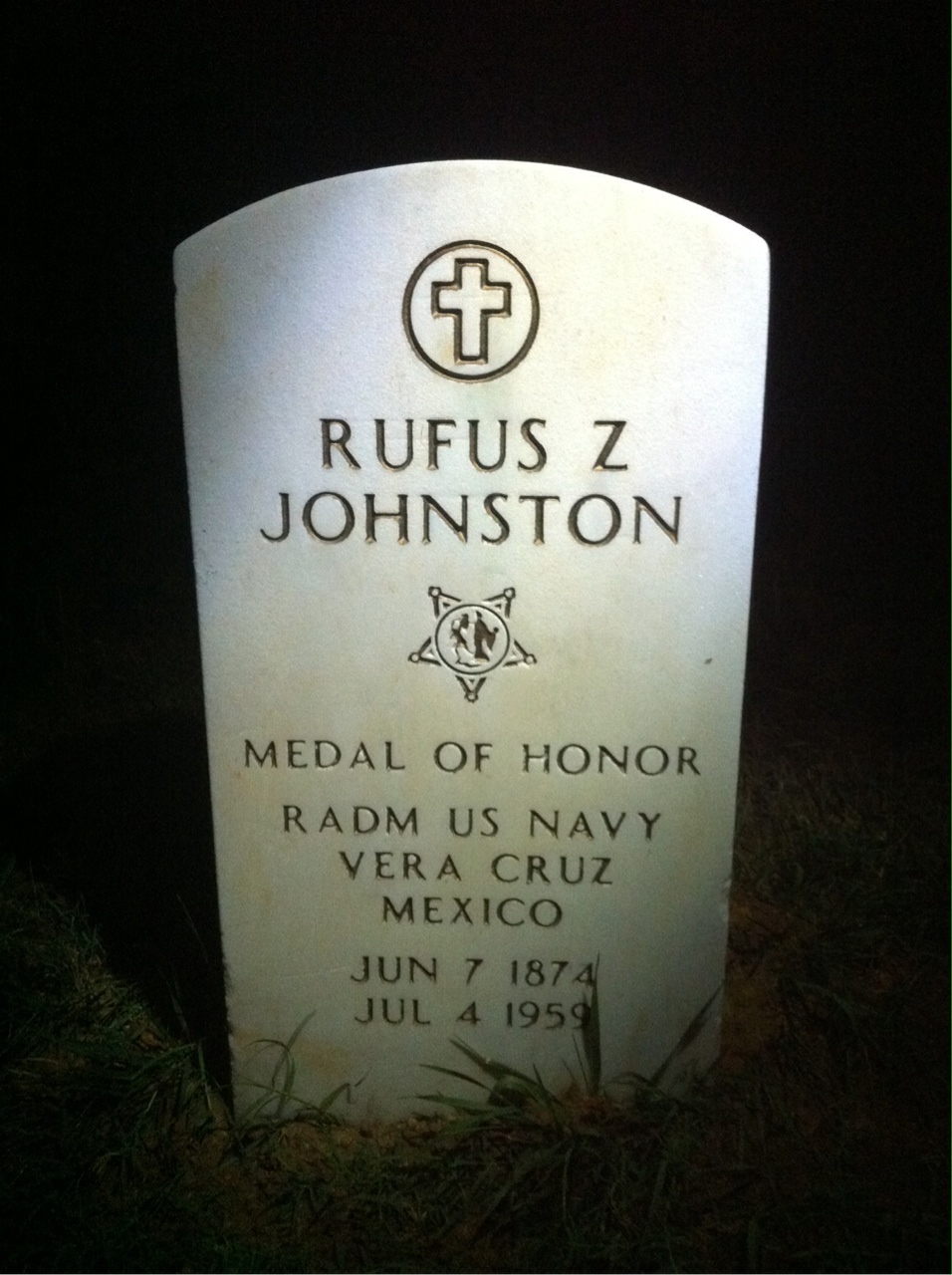 Headstone of Rufus Johnston