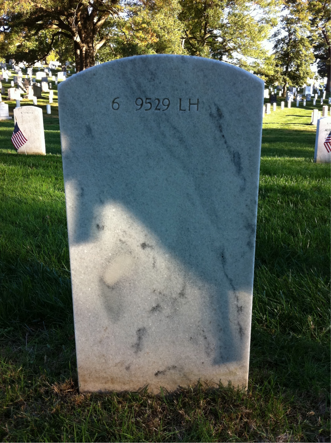 Back of headstone — William Bruce James