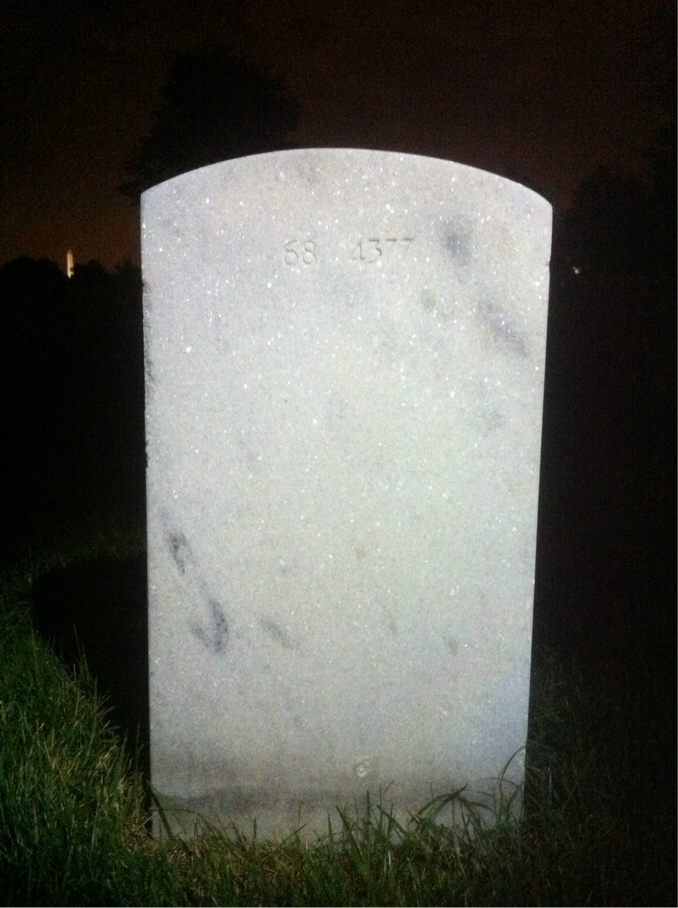 Back of headstone — William R Joyner