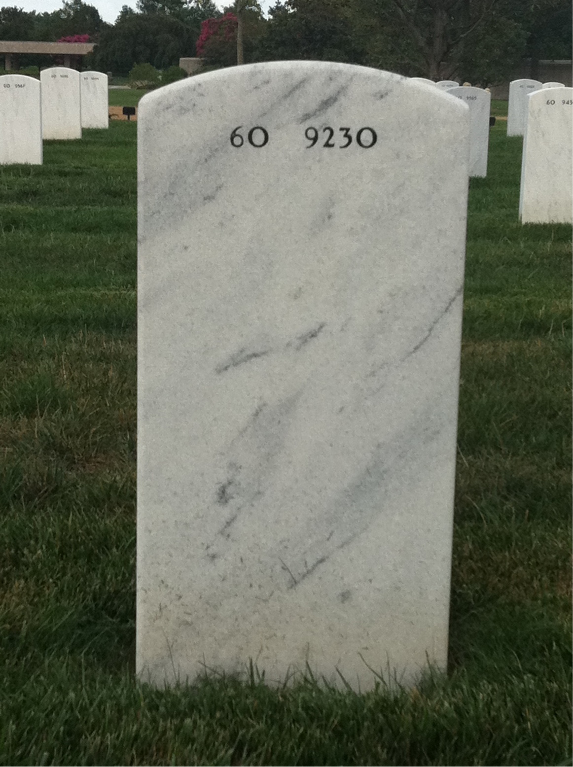 Back of headstone — Frank Jones