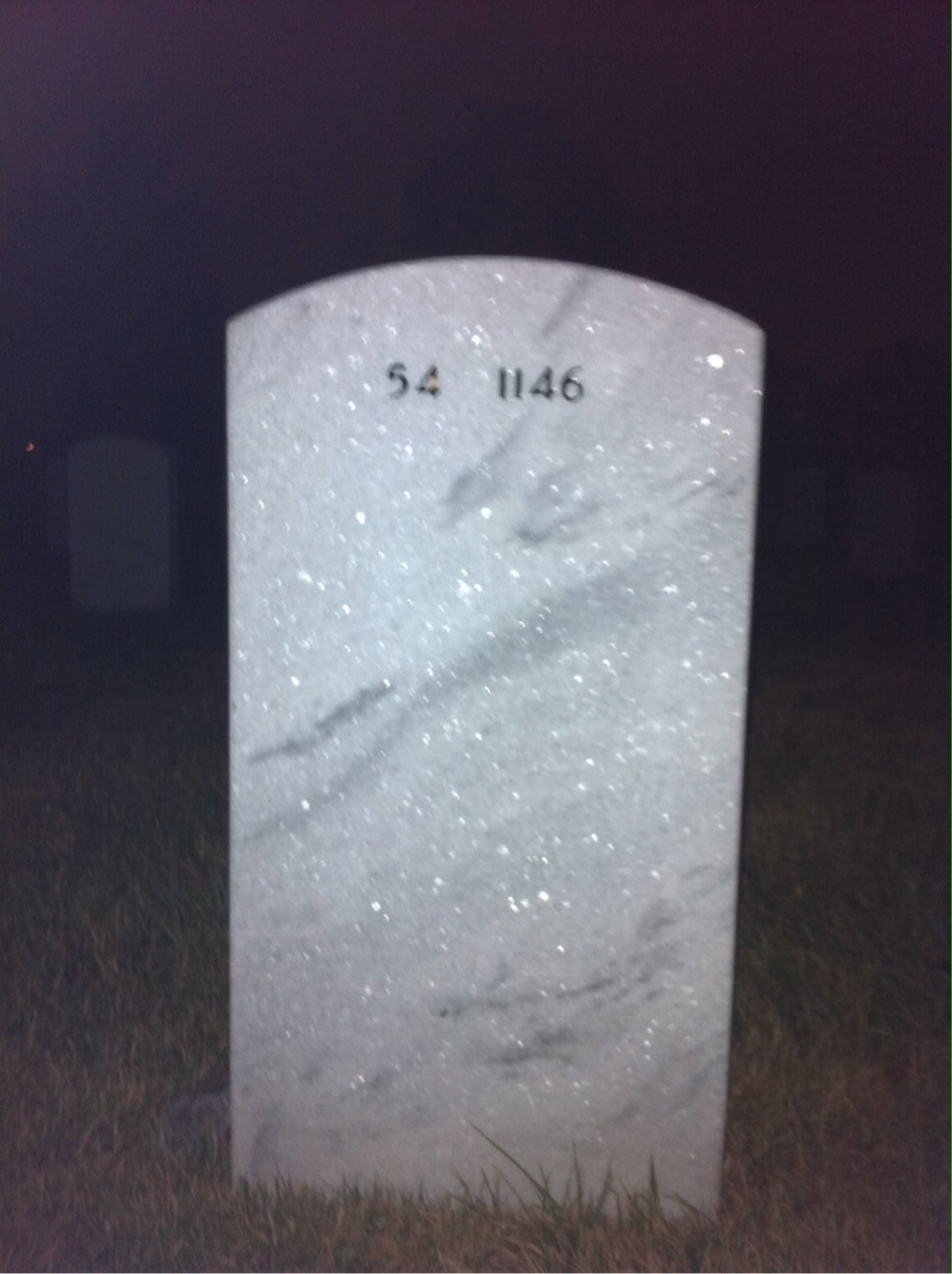 Back of headstone — Henry Scribner