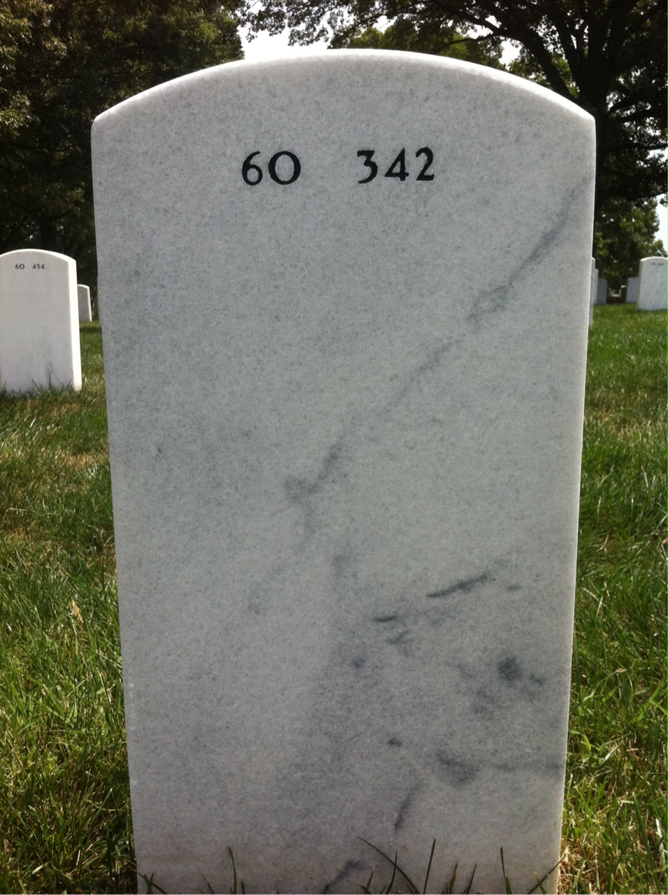 Back of headstone — Thomas Spickler
