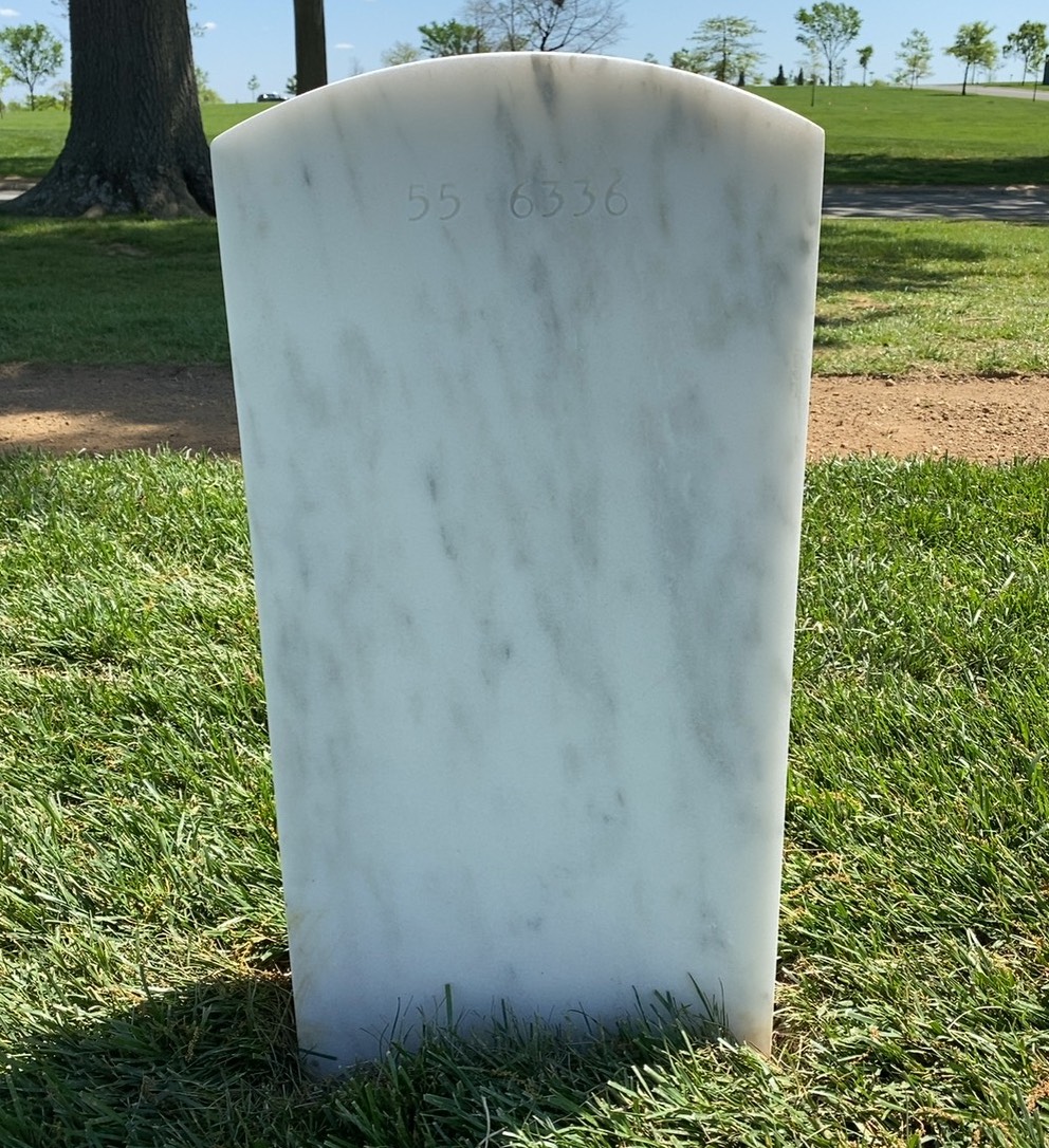 Back of headstone — Gary Anderson
