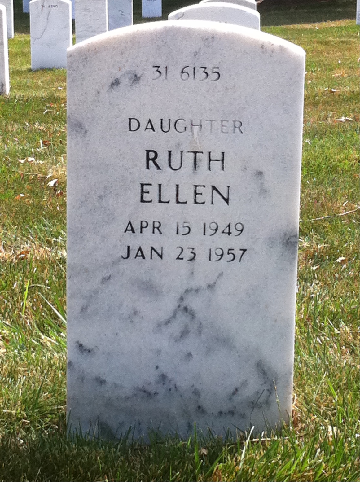 Back of headstone — John Bogert