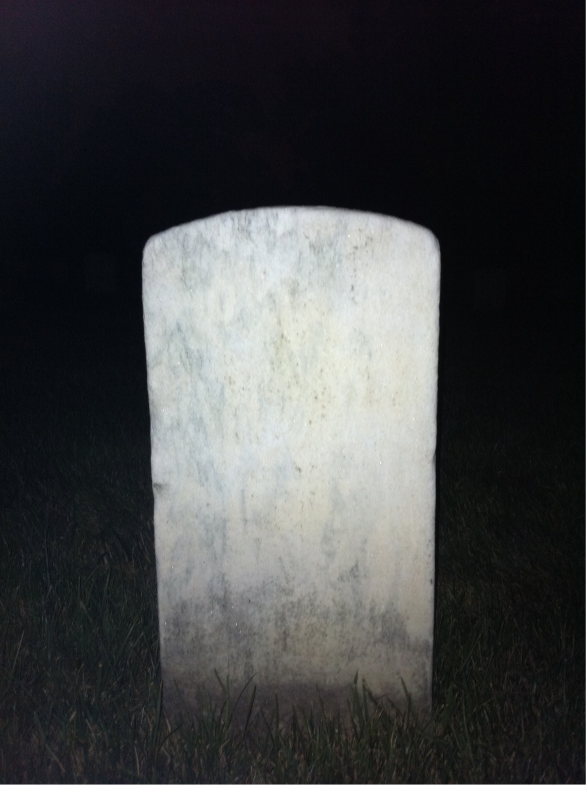 Back of headstone — Enos Balsh