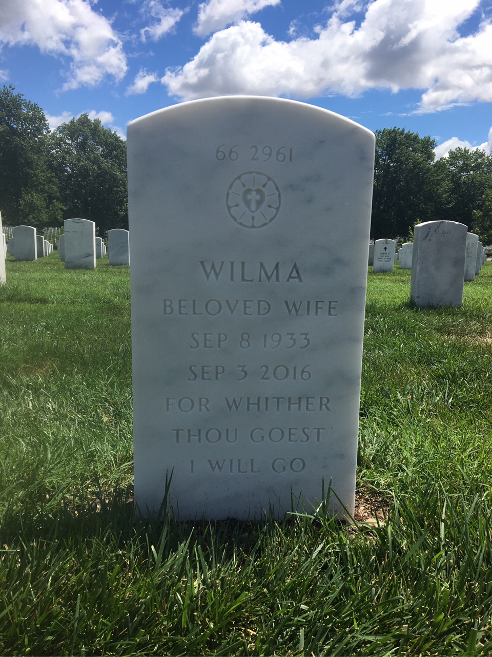 Back of headstone — James Fowler