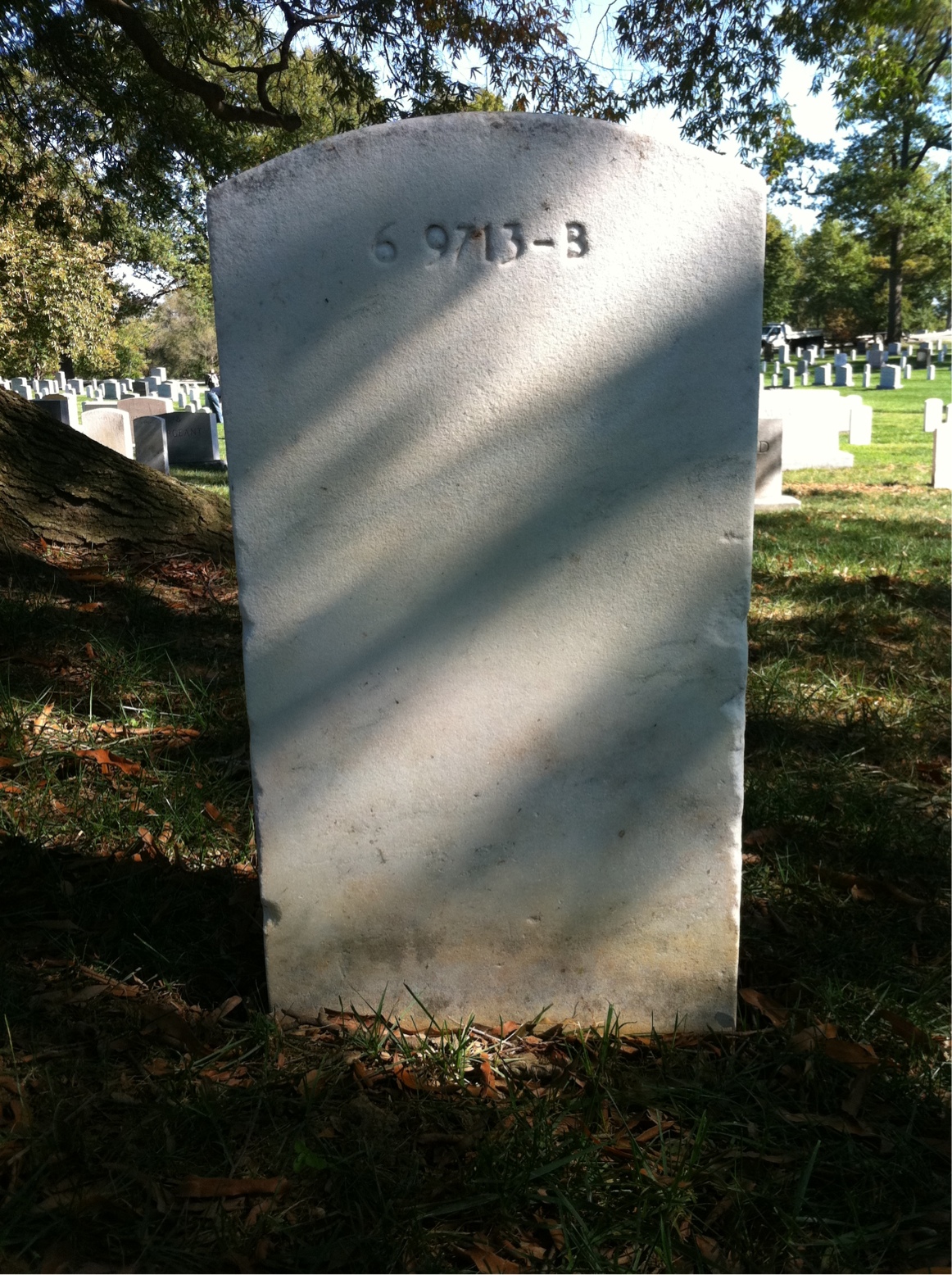 Back of headstone — Richard Baldwin