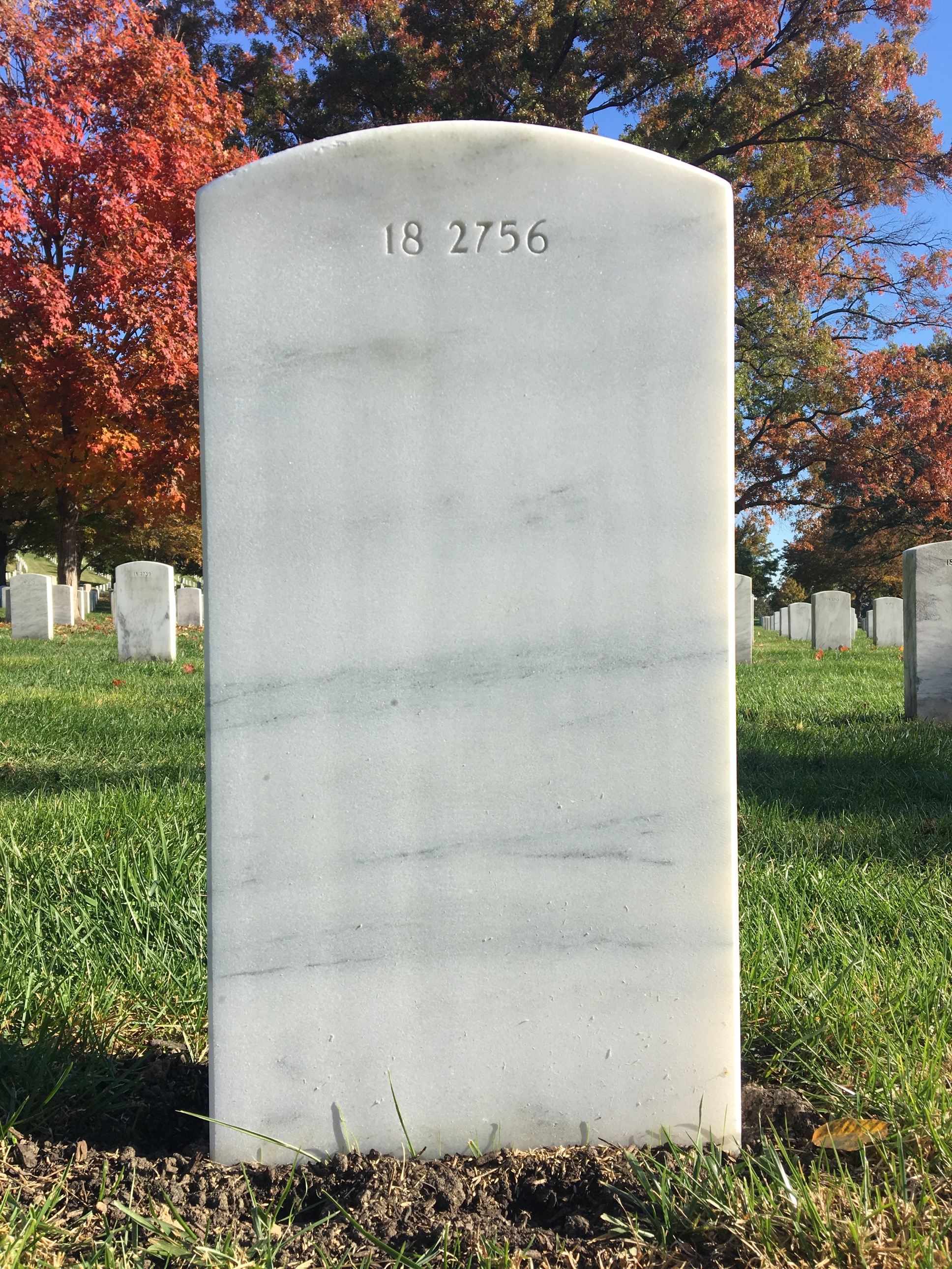 Back of headstone — George Banish