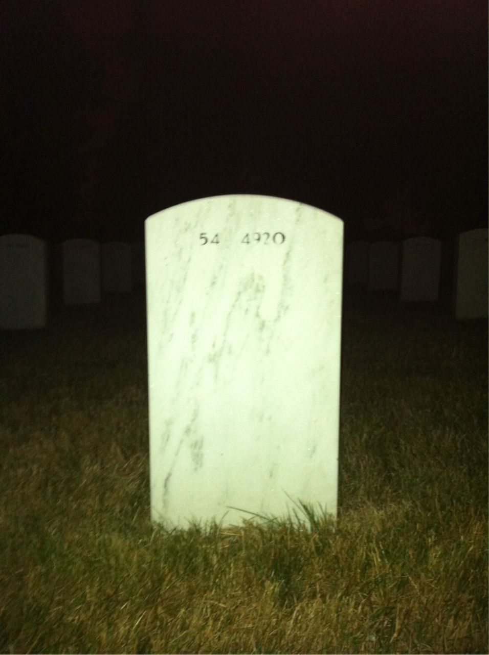 Back of headstone — William Nicholas