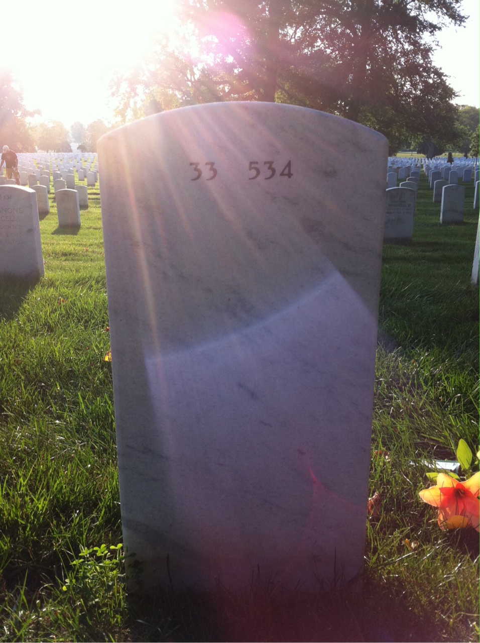 Back of headstone — Leonard Yorke