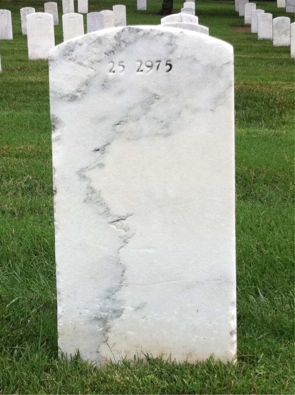 Back of headstone — William Boyd