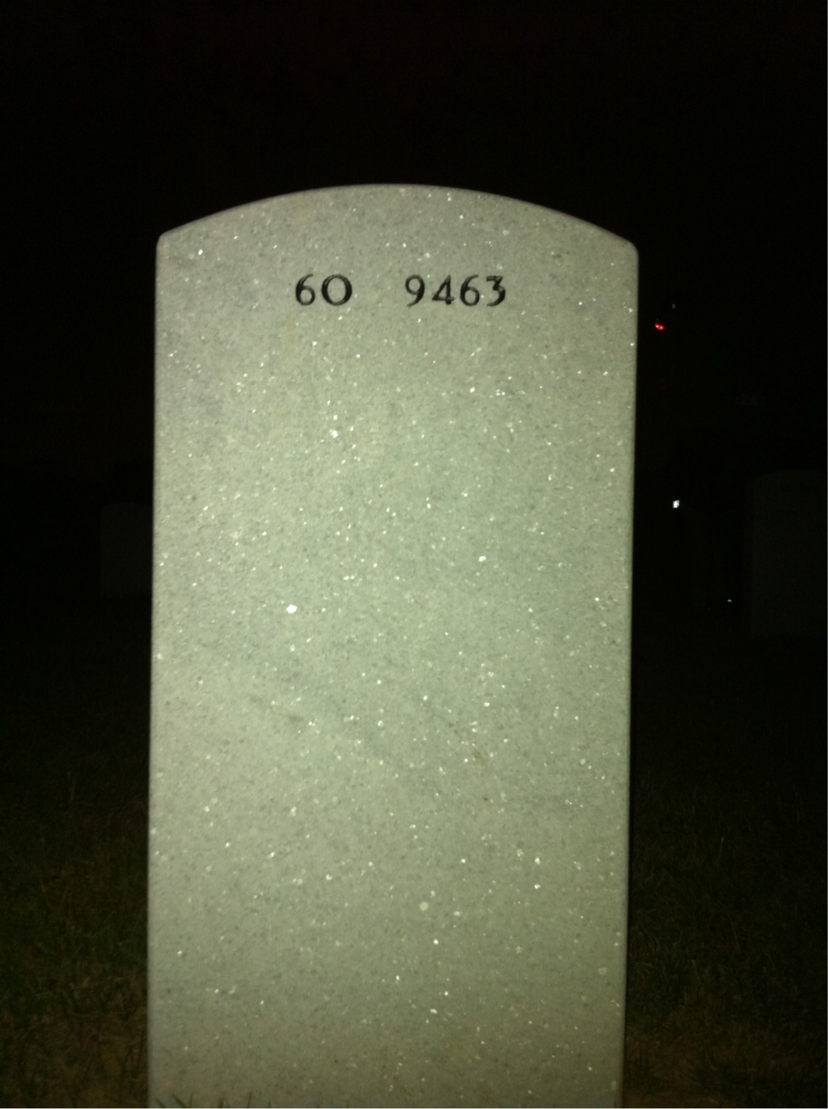 Back of headstone — William Theodore Read