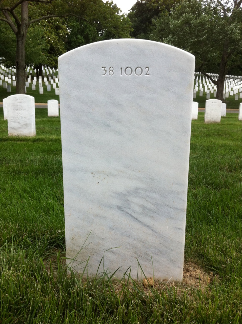 Back of headstone — Hiram Taylor