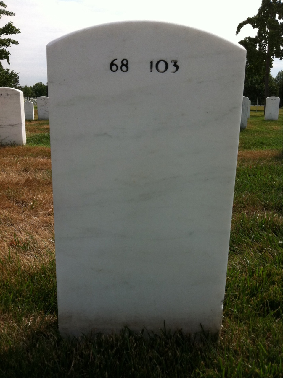 Back of headstone — George Lawlor