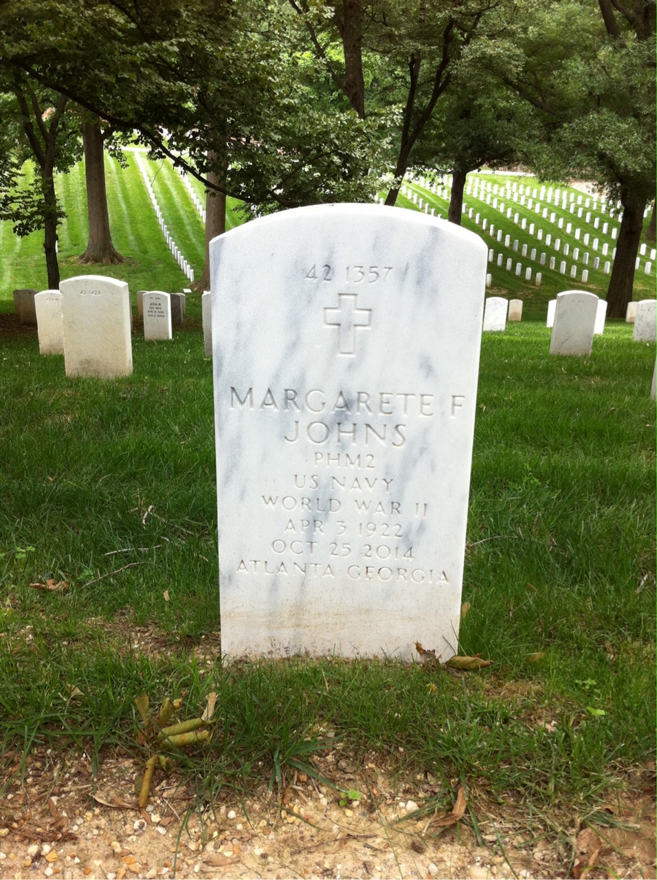 Back of headstone — John Cordes