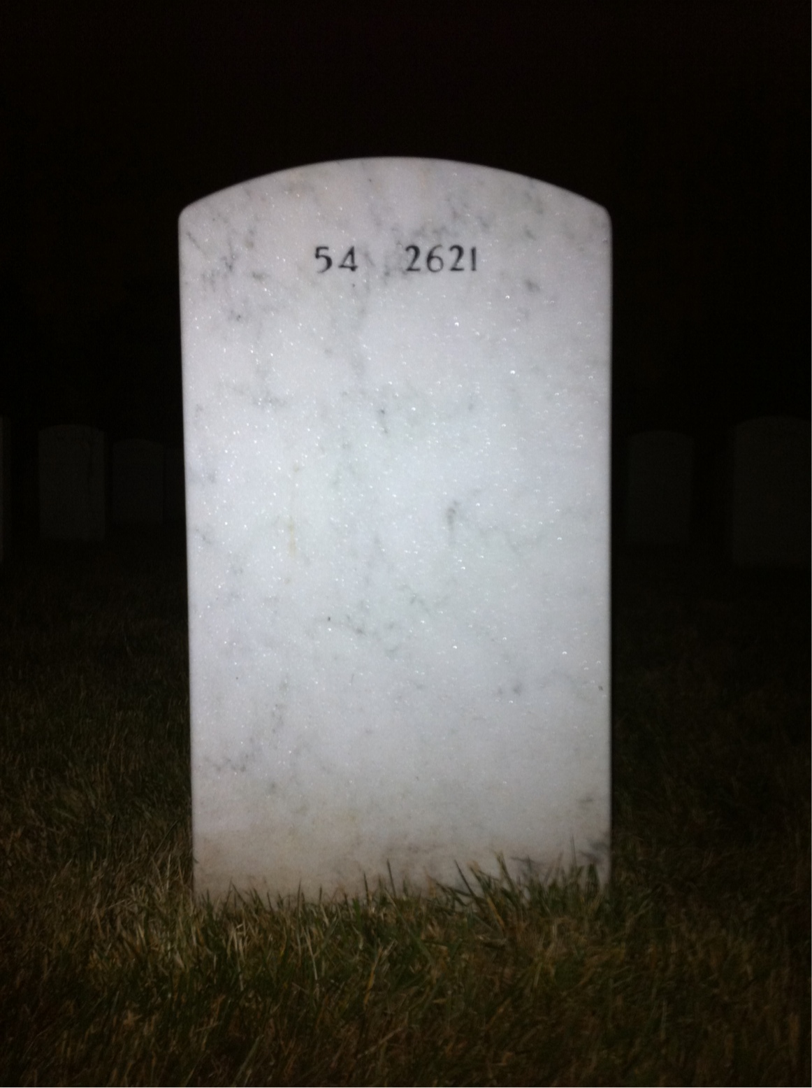 Back of headstone — Wilfred Bundy