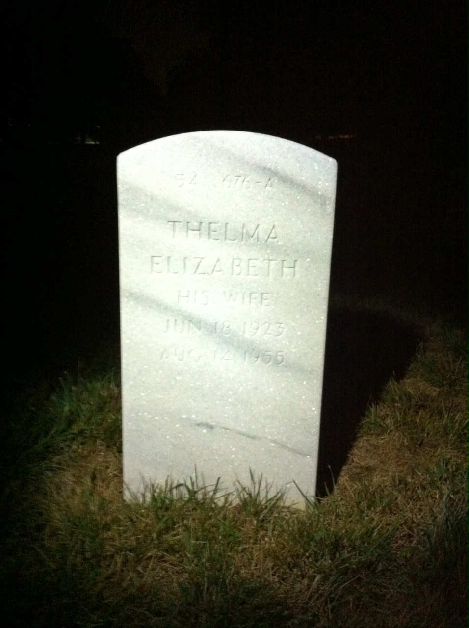 Back of headstone — Richard Dundas