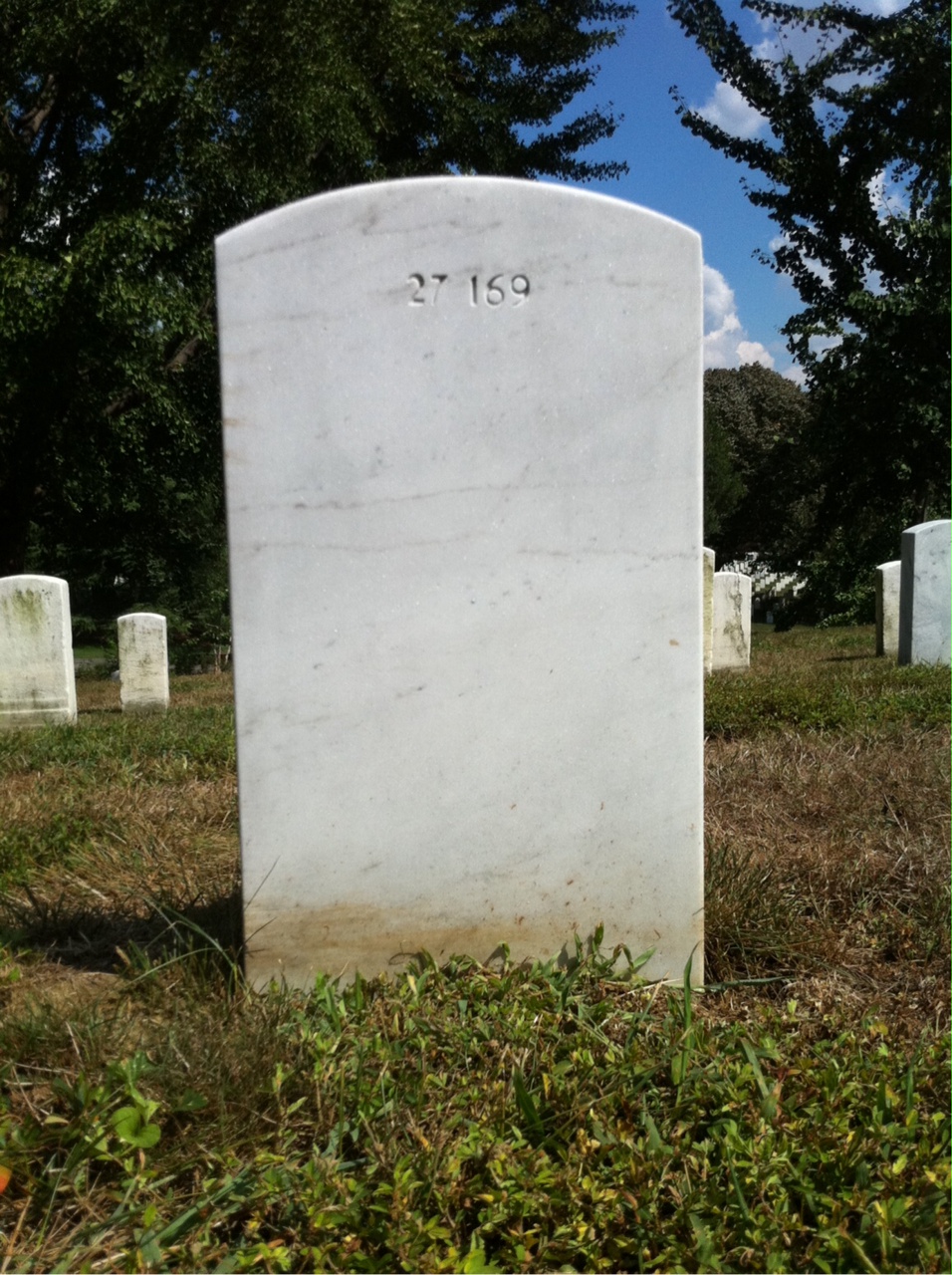 Back of headstone — Fedile Bail