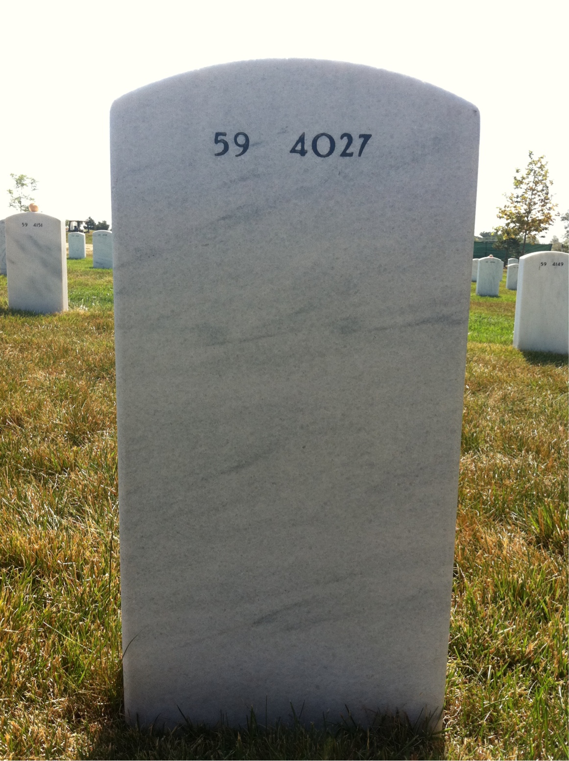 Back of headstone — Richard Beggs