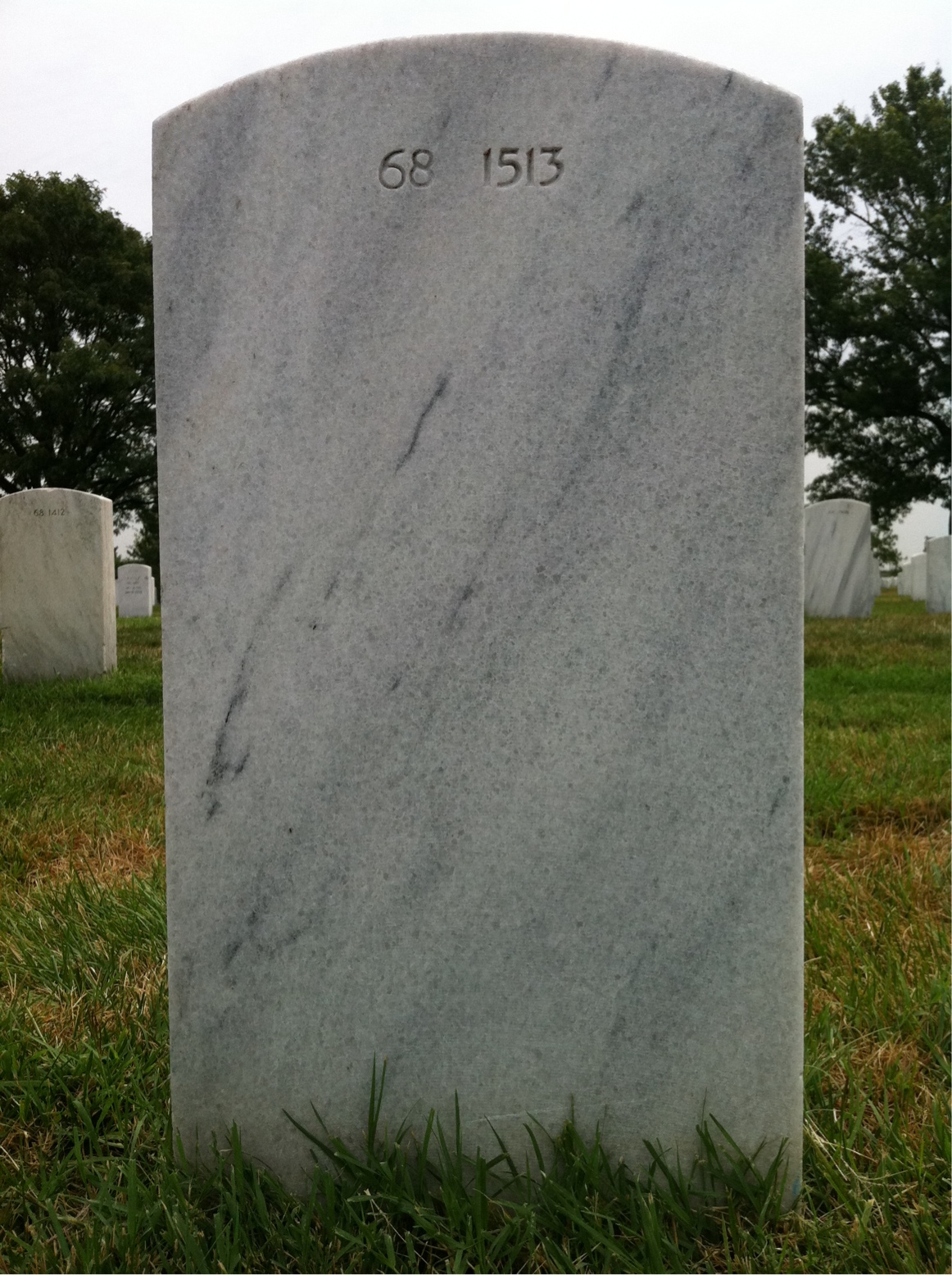 Back of headstone — William Edward Gleason