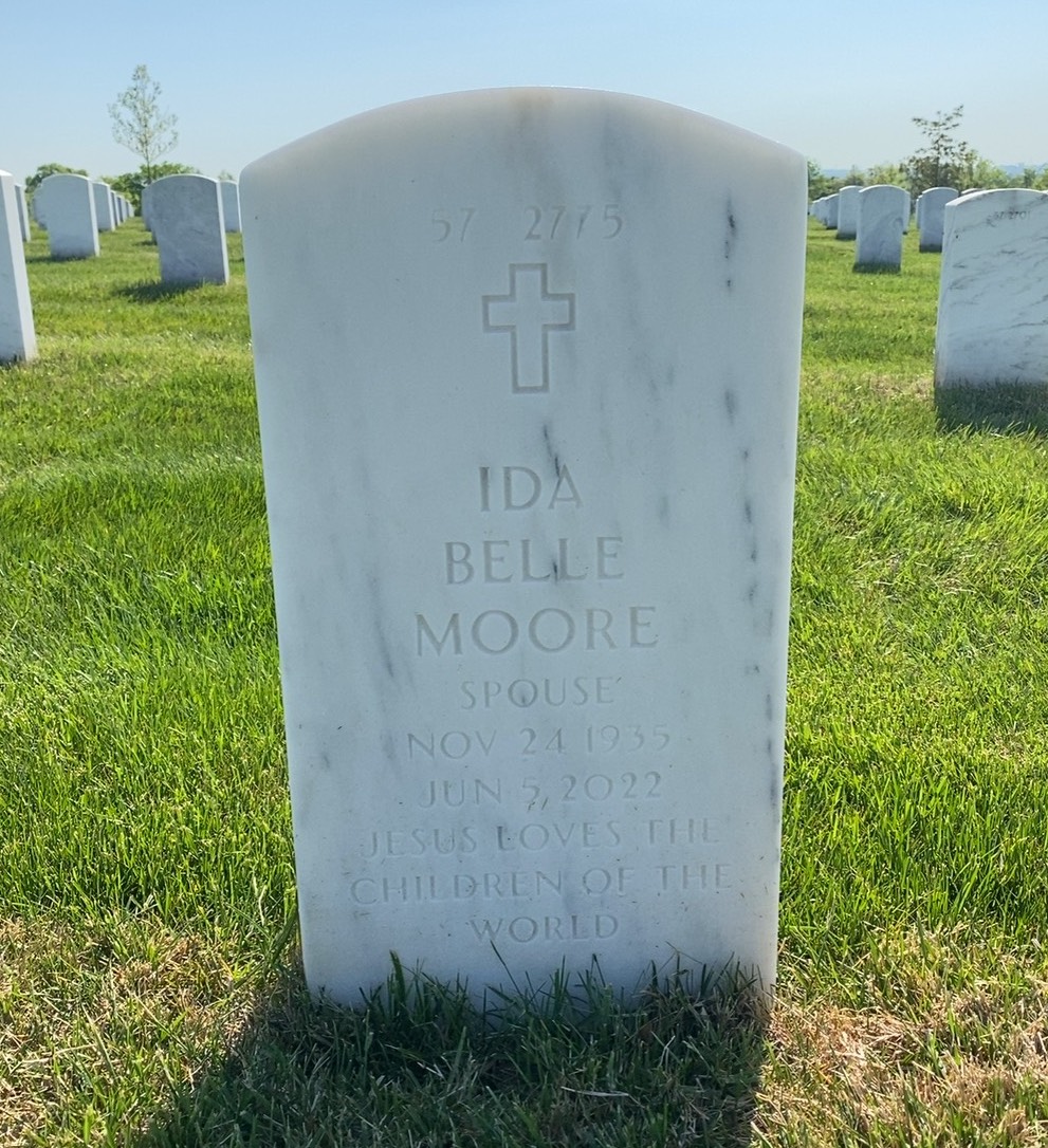 Back of headstone — Alan Moore