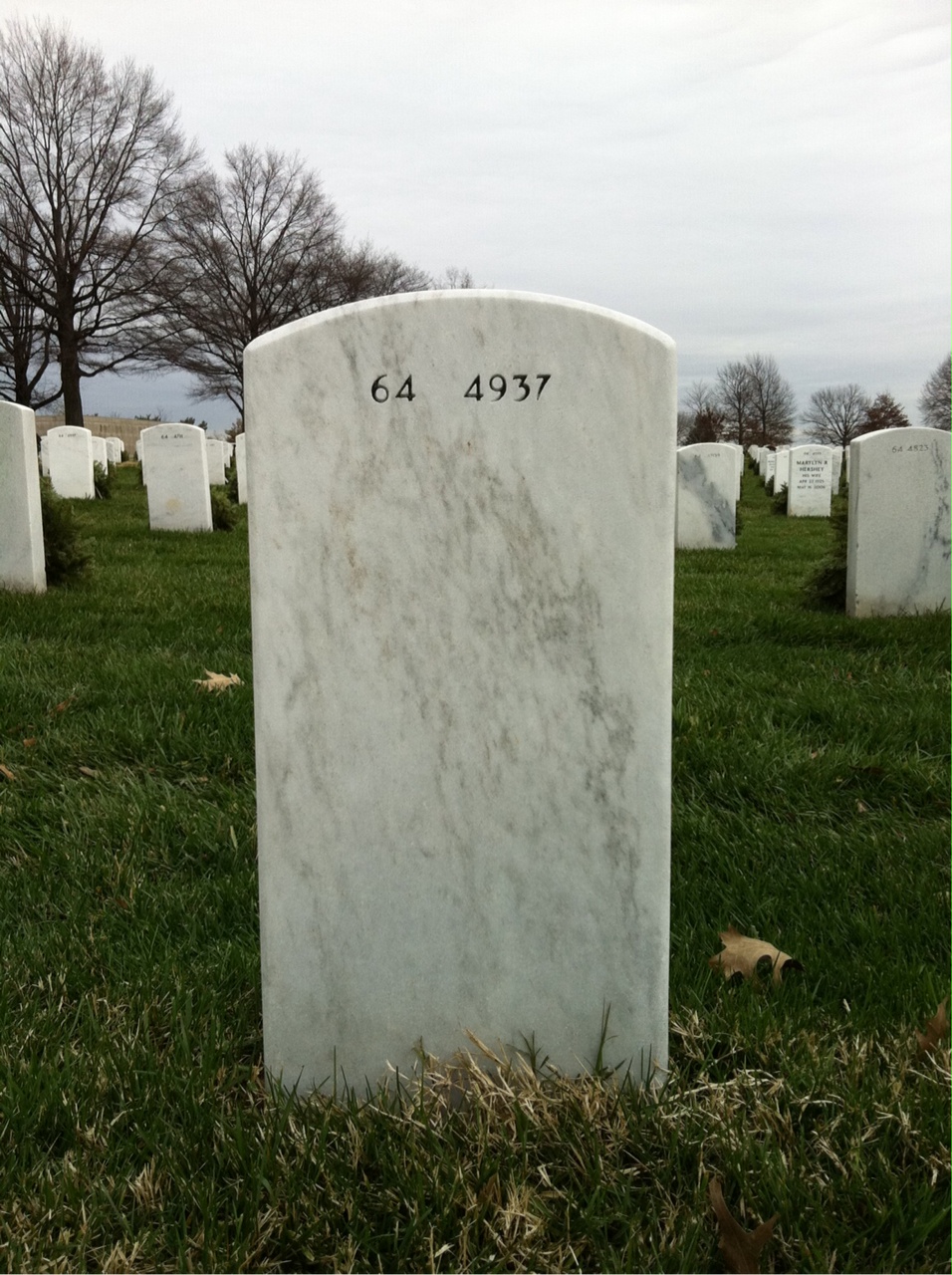 Back of headstone — George Conn