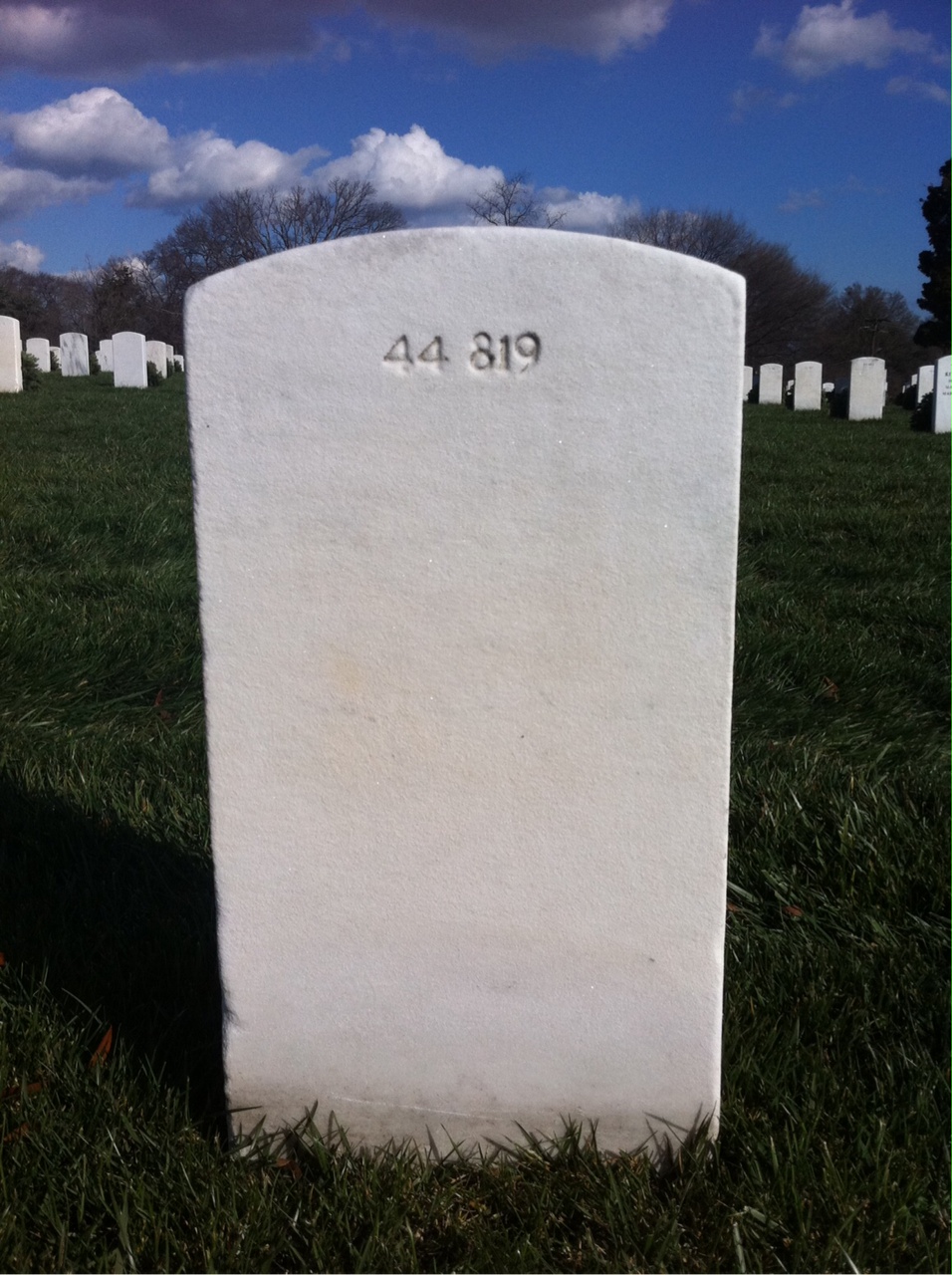 Back of headstone — Malcolm Collins