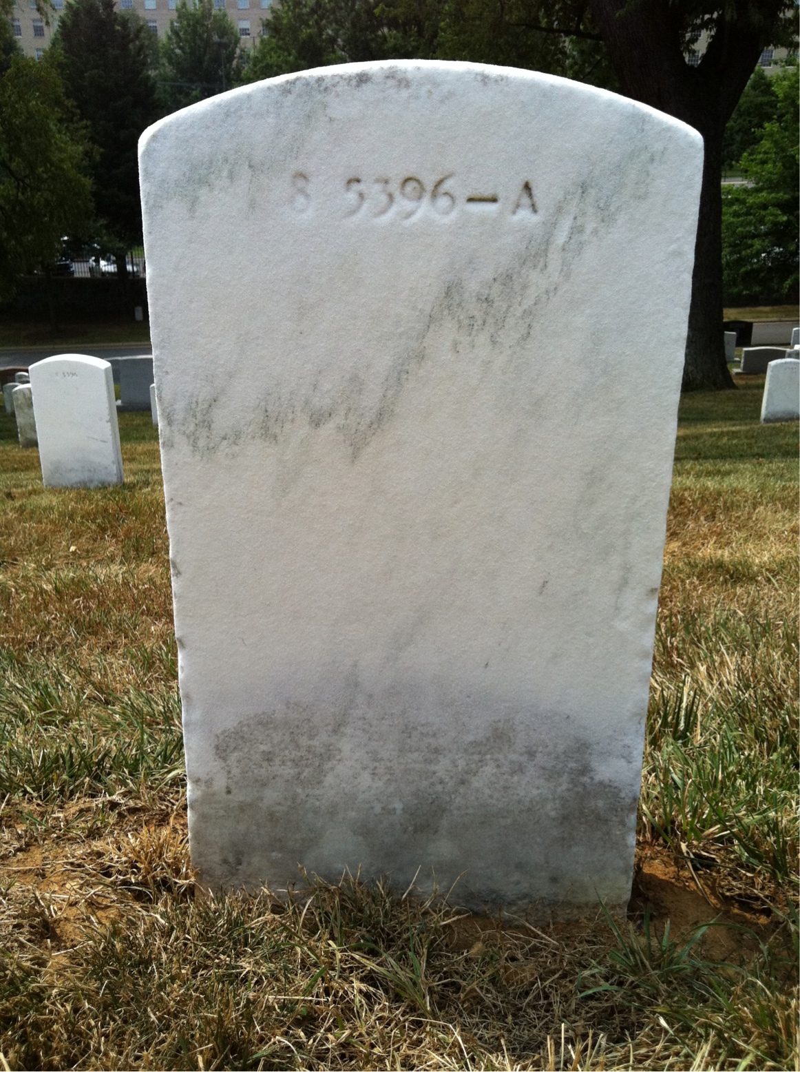 Back of headstone — Arthur Bancroft