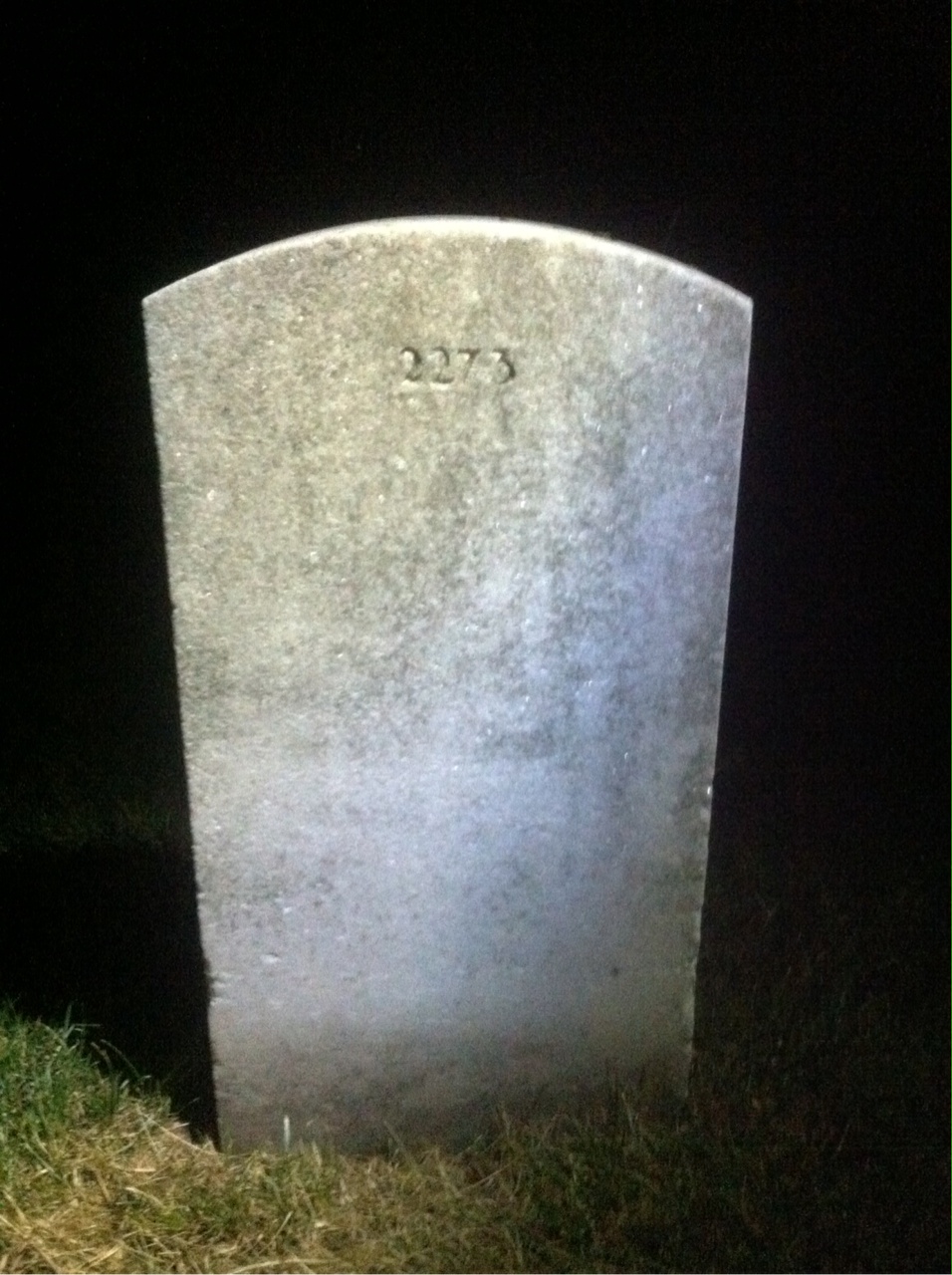 Back of headstone — John Mcnary