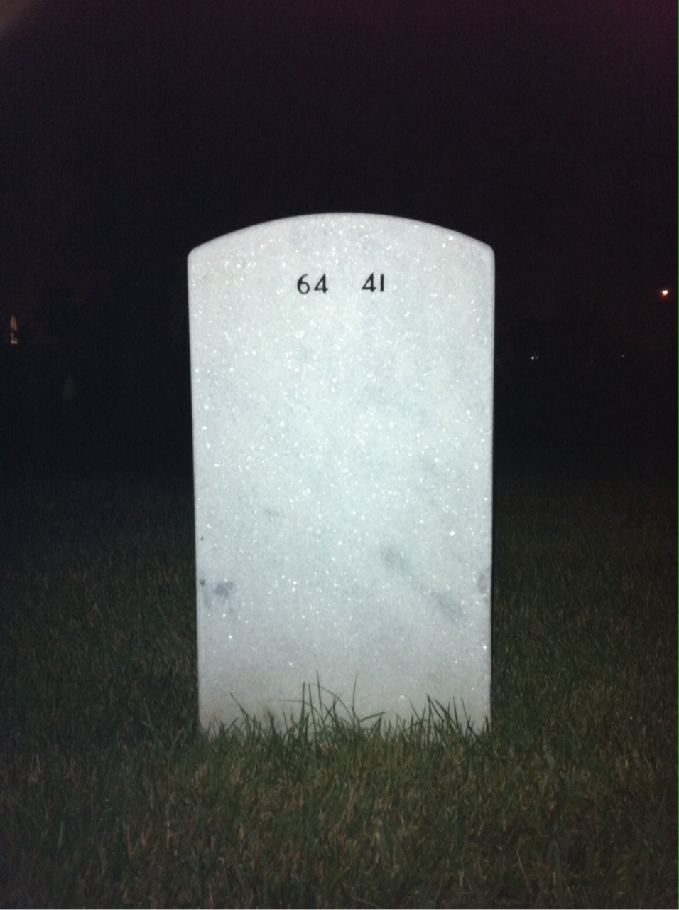 Back of headstone — John Duffy