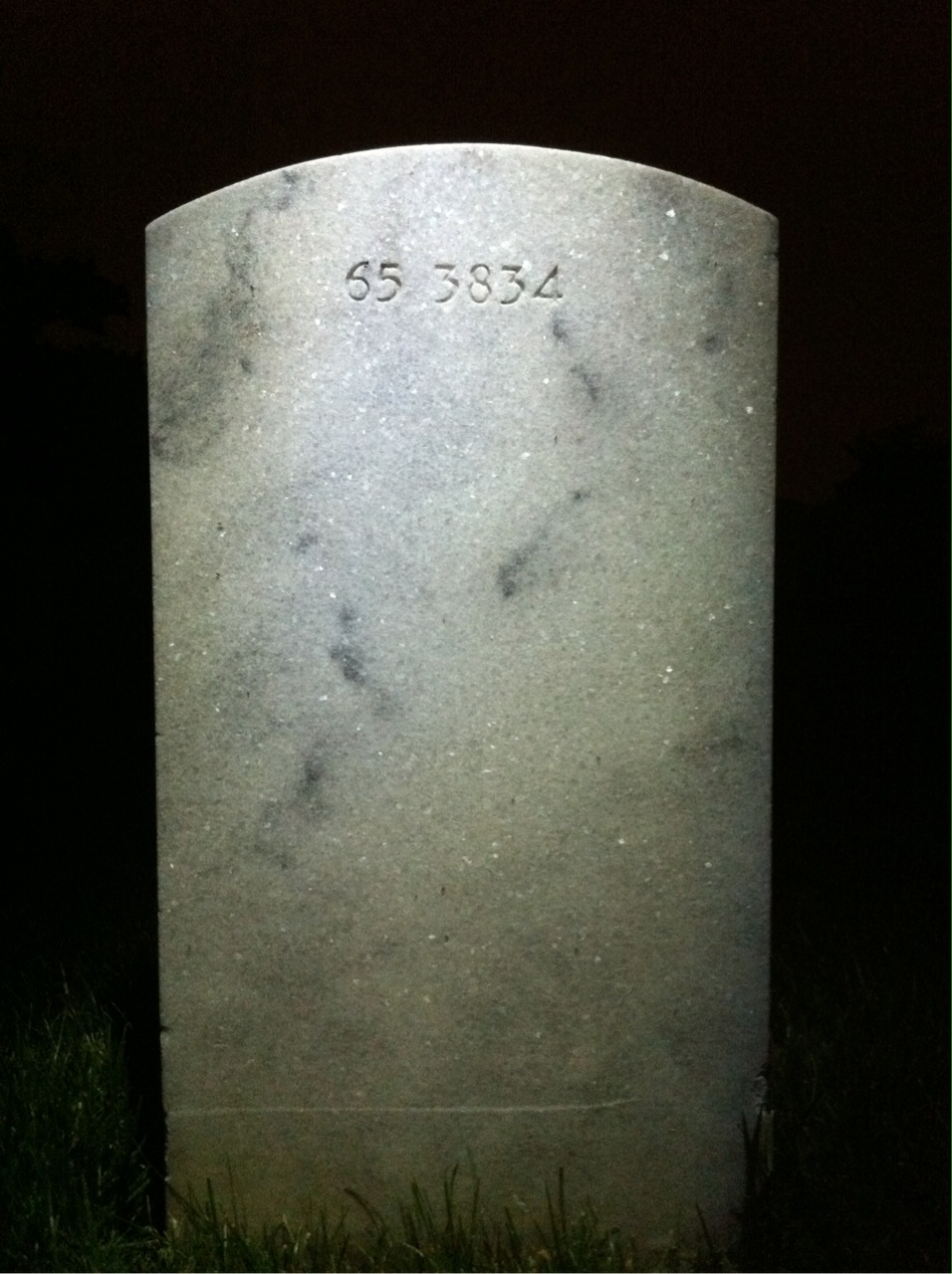 Back of headstone — Robert Morrison