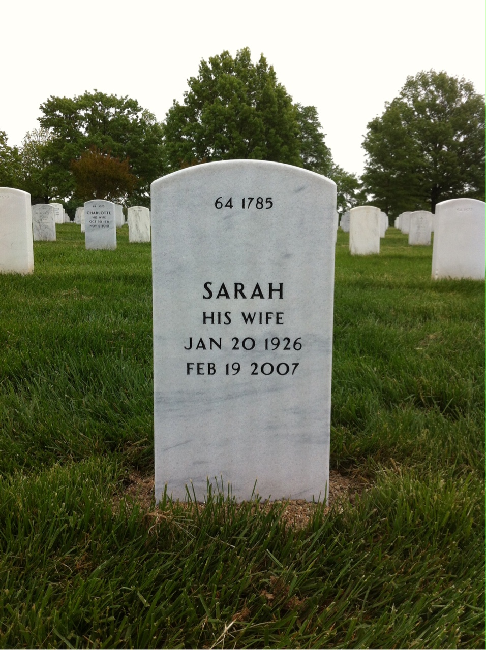 Back of headstone — Andrew Shepherd