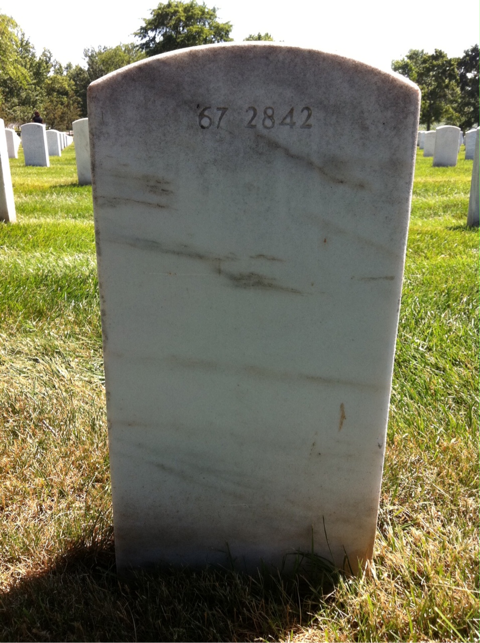 Back of headstone — Edward George Mccarthy