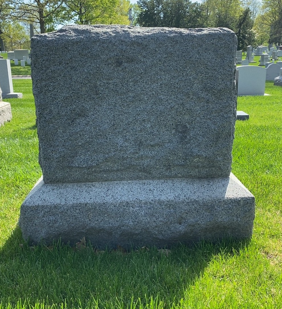 Back of headstone — Robert Allen