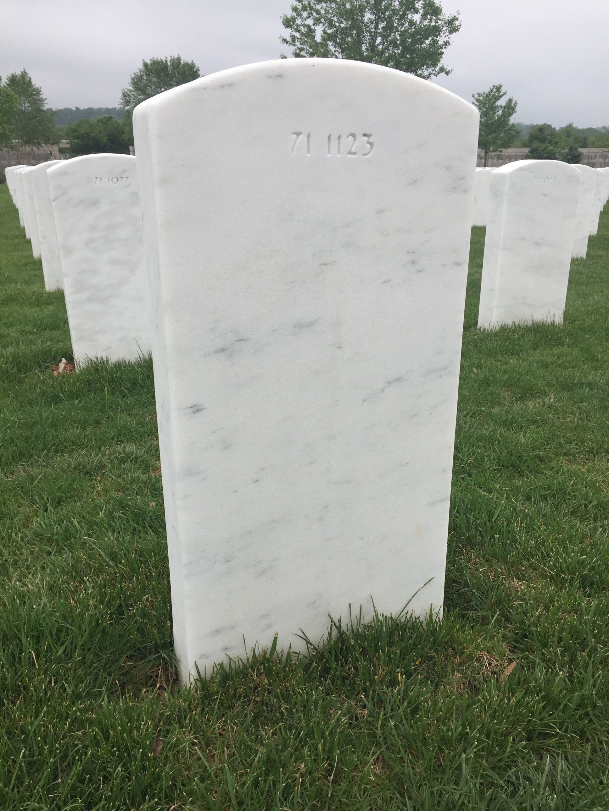 Back of headstone — Samuel Diffie
