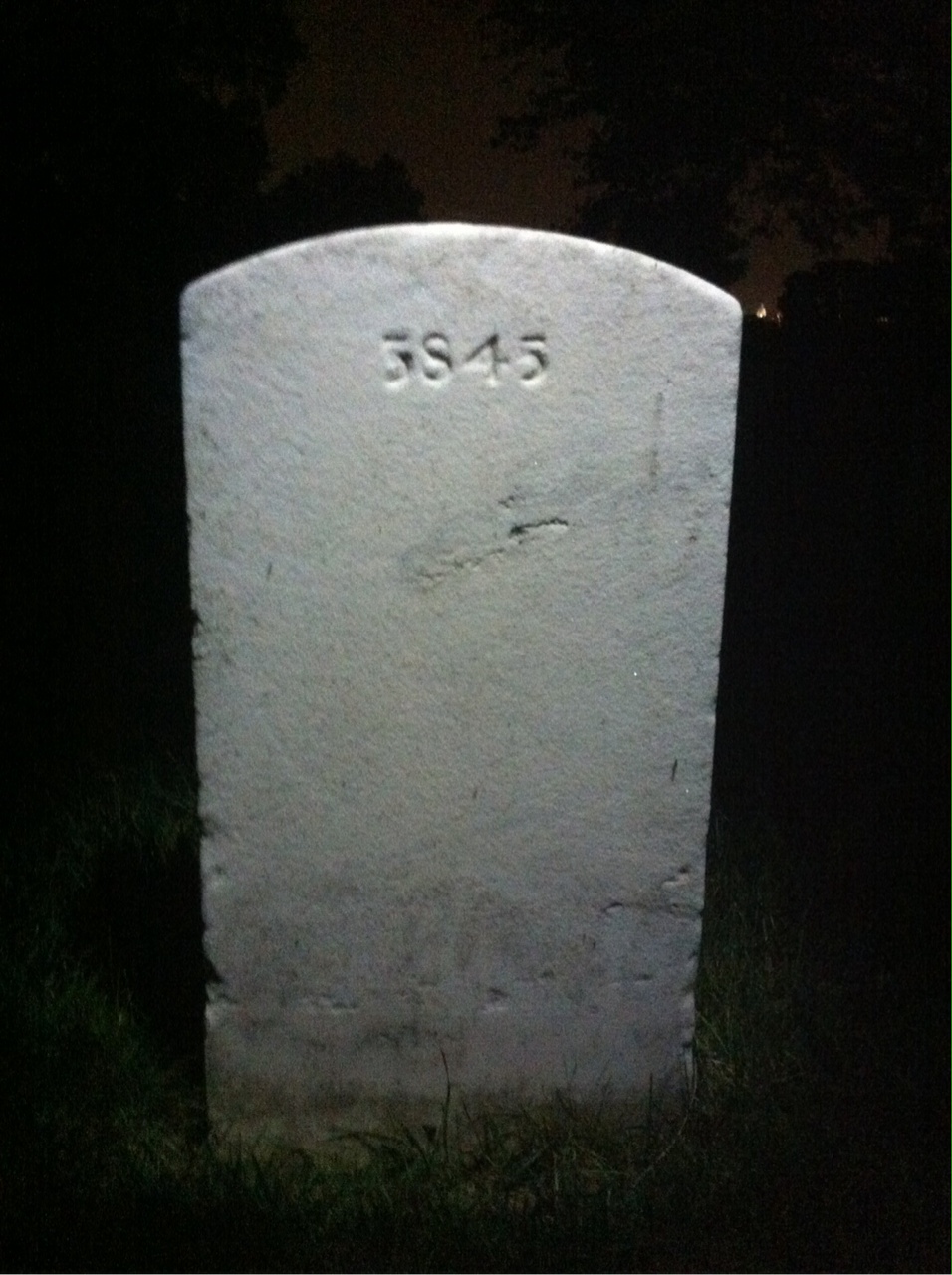 Back of headstone — Charles Moe