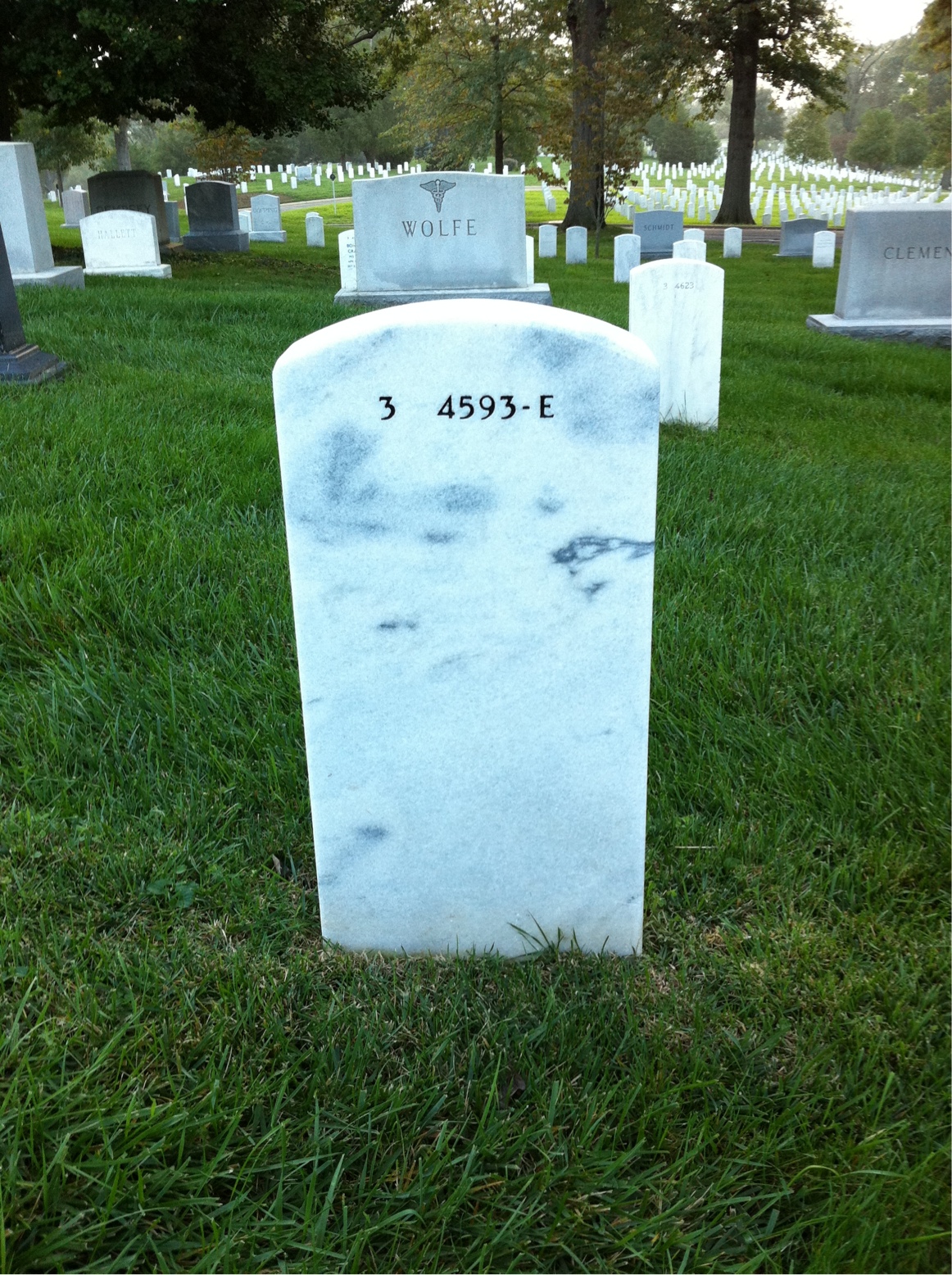 Back of headstone — Charles Griffiths