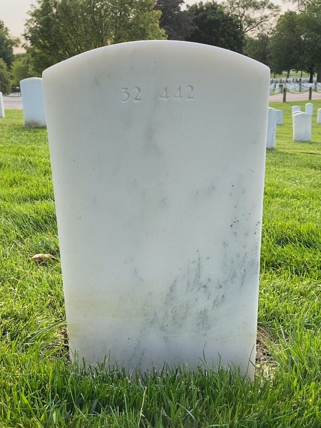 Back of headstone — Troy Hayman