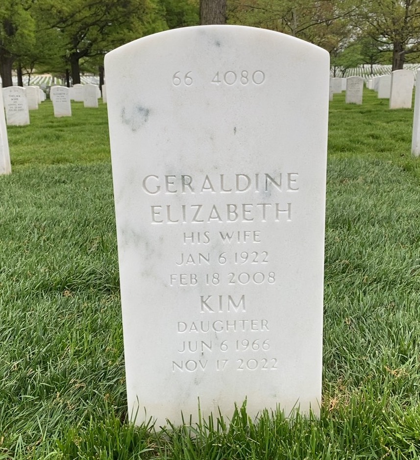 Back of headstone — Robert Durbin
