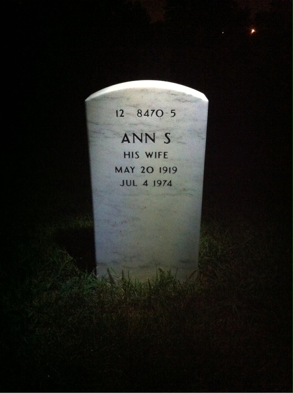 Back of headstone — Matthew Grimaldi
