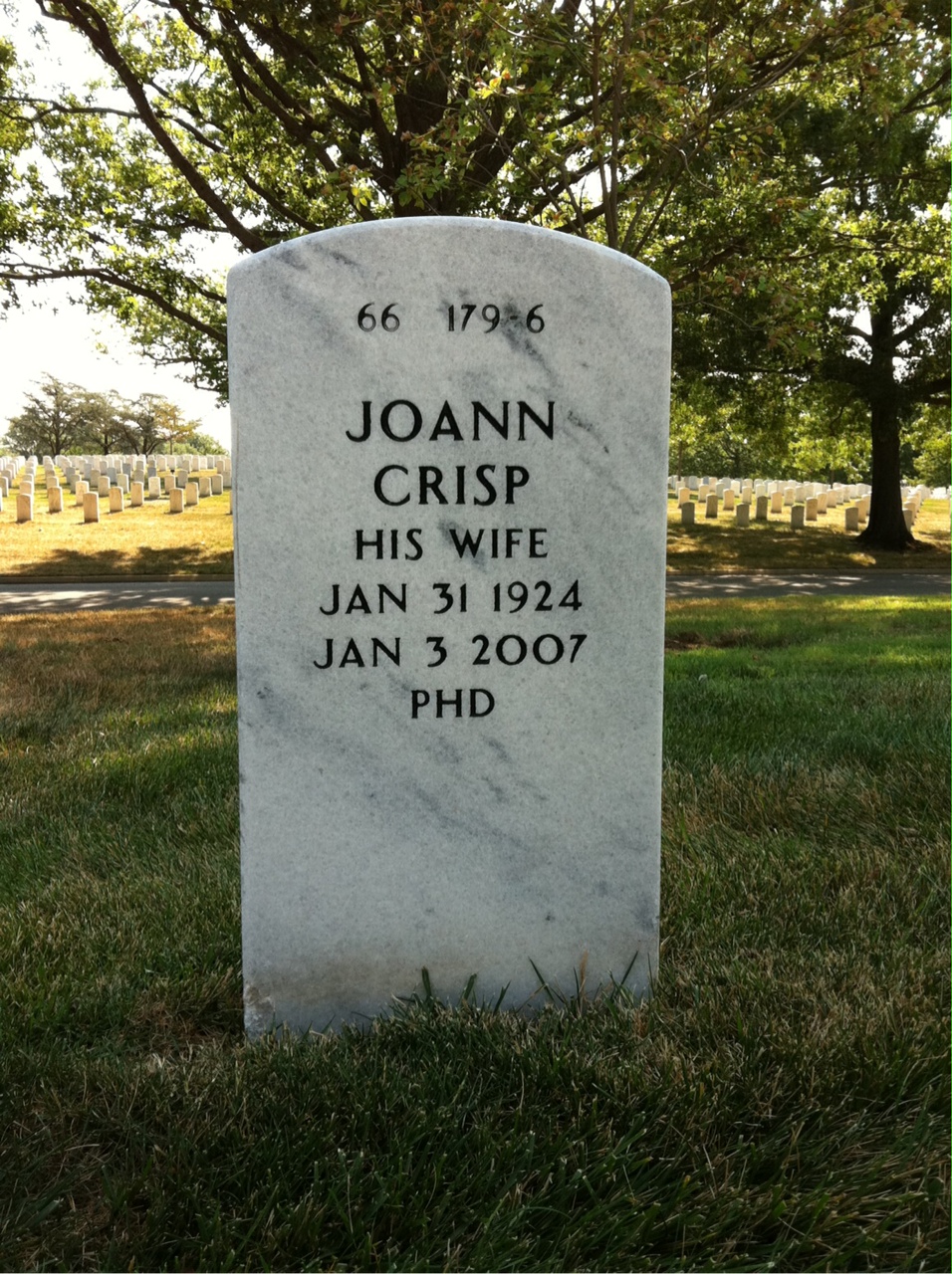 Back of headstone — Robert Ellert