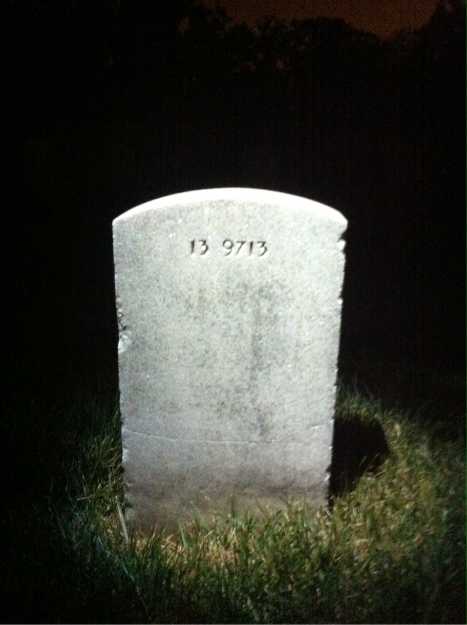 Back of headstone — Henry Mullen